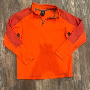 Lands' End Boy’s Vibrant Orange Half-Zip Sweater